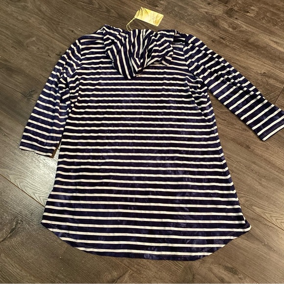 NWT Sandiva beach cover up hooded long sleeve tunic - Picture 2 of 6